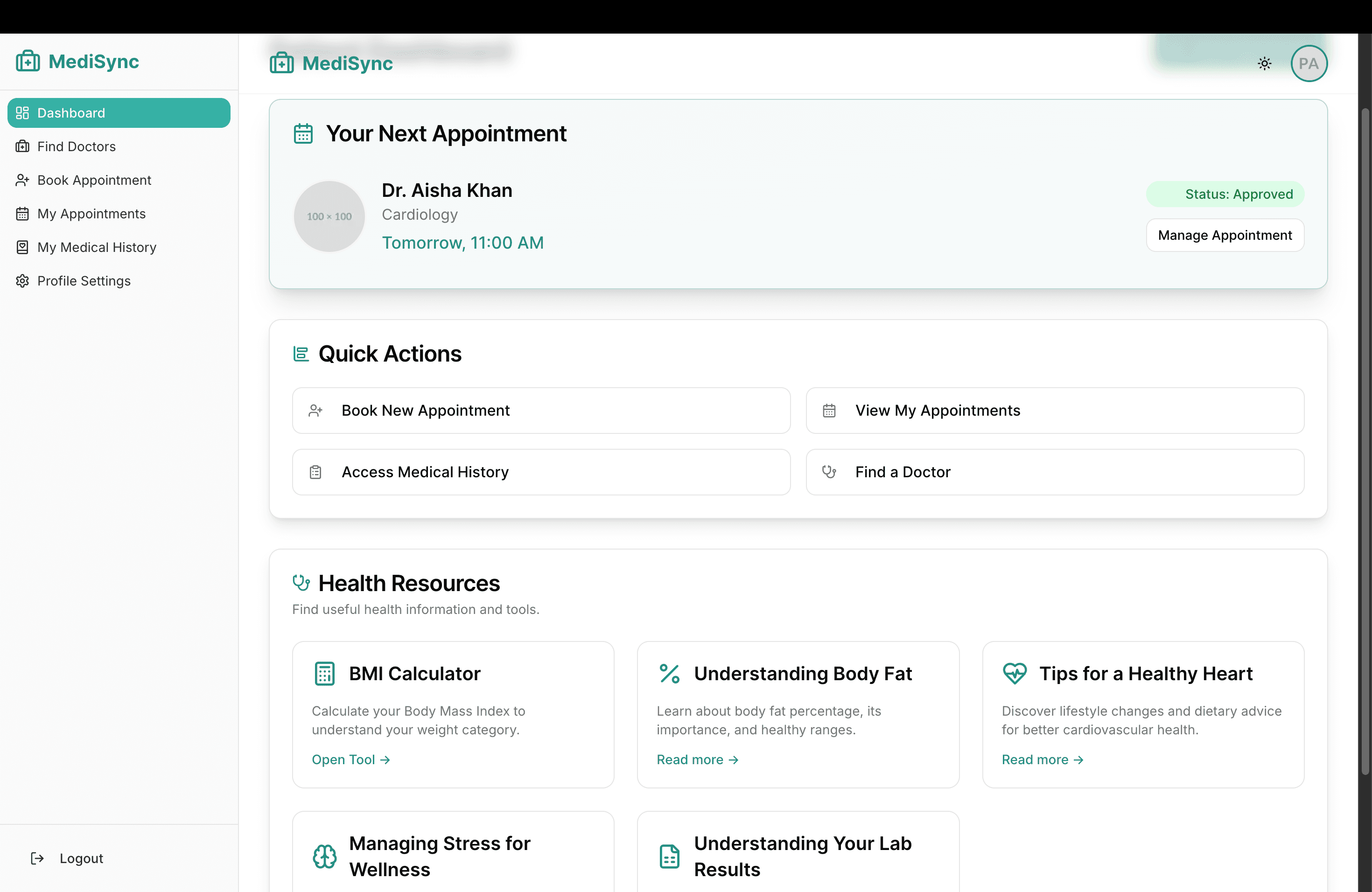 MediSync preview